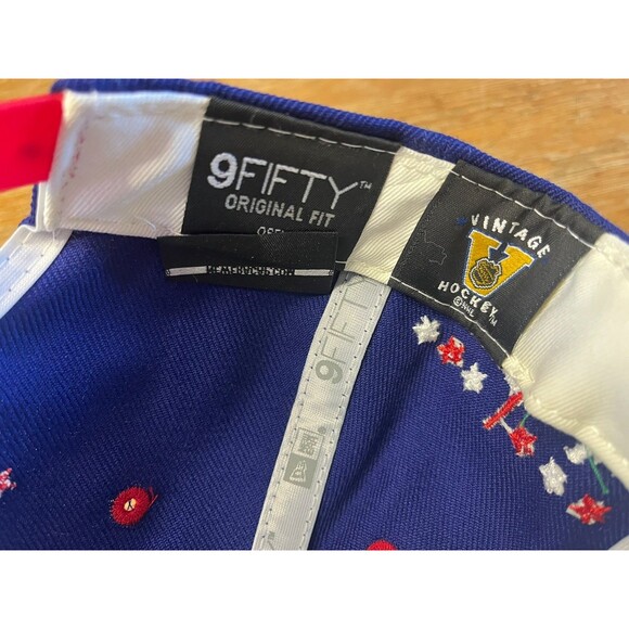 Washington Capitals Snapback Hat New Era 9Fifty Vintage Hockey Retro Caps - Picture 8 of 11